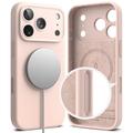 iPhone 17 Pro Max Ringke Liquid Silicone MagSafe Deksel - Rosa Sand