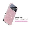 iPhone 17 Pro Max Glitrende Glitter Hybrid-deksel - Rosa