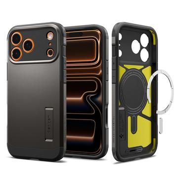iPhone 17 Pro Max Spigen Tough Armor T Mag Deksel - Våpenmetall