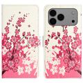 iPhone 17 Pro Max Style Series Lommebok-deksel - Rosa Blomster