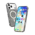 iPhone 17 Pro Max Stylish Glitter Series Hybrid-deksel - MagSafe-kompatibel - Svart