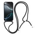 iPhone 17 Pro Max TPU-deksel med snøring - Svart