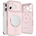 iPhone 17 Pro Max Tech-Protect flytende silikon-deksel - MagSafe-kompatibel - Rosa perle