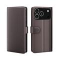 iPhone 17 Pro Max Lommebok-deksel i Lær med Stativ