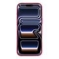 iPhone 17 Pro Pufferjakke Støtsikkert TPU-deksel - Hot Pink