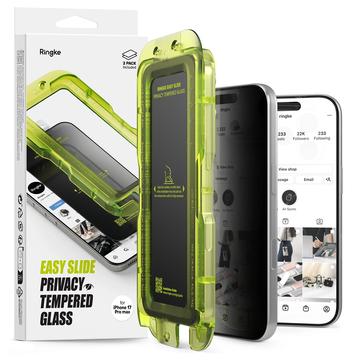 iPhone 17 Pro Ringke Easy Slide Privacy Beskyttelsesglass - 2 stk.