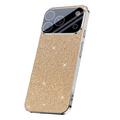 iPhone 17 Pro Glitrende Glitter Hybrid-deksel - Gull