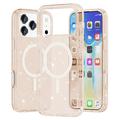 iPhone 17 Pro Stylish Glitter Series Hybrid-deksel - MagSafe-kompatibel - Gull