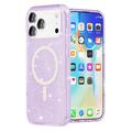 iPhone 17 Pro Stylish Glitter Series Hybrid-deksel - MagSafe-kompatibel - Lilla
