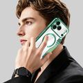 iPhone 17 Pro Stilig magnetisk flipp-deksel med RFID-kortspor - svartgrønn