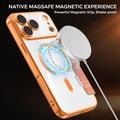 iPhone 17 Pro Stilig magnetisk flipp-deksel med RFID-kortspor - oransje