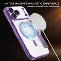 iPhone 17 Pro Stilig magnetisk flipp-deksel med RFID-kortspor - lilla