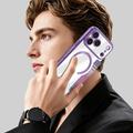 iPhone 17 Pro Stilig magnetisk flipp-deksel med RFID-kortspor - lilla