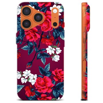 iPhone 17 Pro TPU-deksel - Vintage Blomster