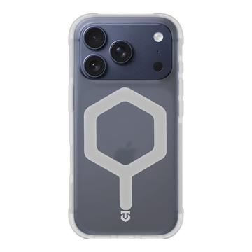 iPhone 17 Pro Tactical MagForce Hexagon-deksel - MagSafe-kompatibel - hvit / Gjennomsiktig