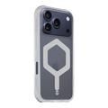 iPhone 17 Pro Tactical MagForce Hexagon-deksel - MagSafe-kompatibel - hvit / Gjennomsiktig