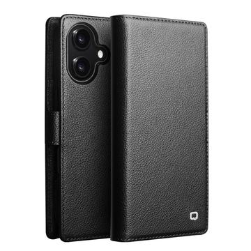 iPhone 17 Qialino 2-i-1 avtakbar lommebokveske i lær - MagSafe-kompatibel