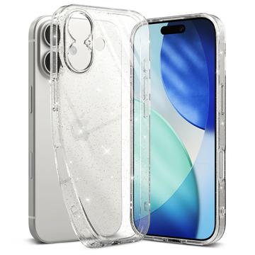 iPhone 17 Ringke Air Glitter TPU-deksel - Gjennomsiktig