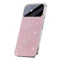 iPhone 17 Glitrende Glitter Hybrid-deksel - Rosa