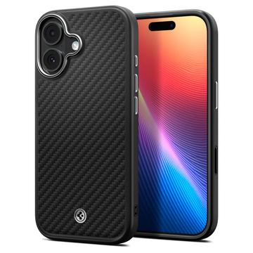 iPhone 17 Spigen Enzo Aramid T Mag-Deksel - MagSafe-kompatibel - Svart / Silver