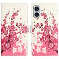 iPhone 17 Style Series Lommebok-deksel - Rosa Blomster