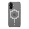 iPhone 17 Tactical MagForce Hexagon-deksel - MagSafe-kompatibel - hvit / Gjennomsiktig