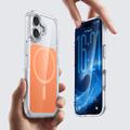 iPhone 17 Tofarget hybrid-deksel - MagSafe-kompatibel - oransje