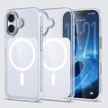 iPhone 17 Tofarget hybrid-deksel - MagSafe-kompatibel - hvit