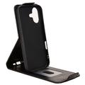 iPhone 17 vertikalt flip-etui med stativ - svart