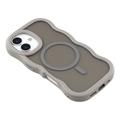 iPhone 17 Bølgekant magnetisk hybrid-deksel - grå