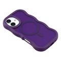 iPhone 17 Bølgekant magnetisk hybrid-deksel - Lilla