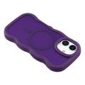iPhone 17 Bølgekant magnetisk hybrid-deksel - Lilla