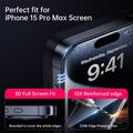 iPhone 18 Full Cover Beskyttelsesglass - 9H - svart kant
