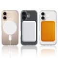 iPhone 18 Hybrid-deksel - MagSafe-kompatibel - Gjennomsiktig