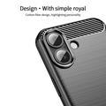 iPhone 18 Mofi Carbon Fiber TPU-deksel - Svart