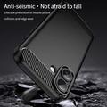 iPhone 18 Mofi Carbon Fiber TPU-deksel - Svart