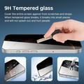 iPhone 18 Privacy Full Cover Beskyttelsesglass - Svart Kant