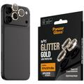 iPhone 18 Pro/18 Pro Max PanzerGlass Hoops keramisk kameralinsebeskytter - Gullglitter