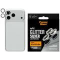 iPhone 18 Pro/18 Pro Max PanzerGlass Hoops keramisk kameralinsebeskytter - Sølvglitter