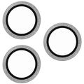 iPhone 18 Pro/18 Pro Max PanzerGlass Hoops keramisk kameralinsebeskytter - Sølvglitter