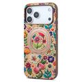 iPhone 18 Pro/17 Pro DENIOR A30 magnetisk deksel med ringstativ – rosa