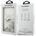 iPhone 18 Pro/17 Pro Karl Lagerfeld Liquid Glitter Karl & Choupette Heads MagSafe-deksel - gjennomsiktig