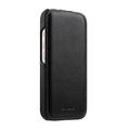 iPhone 18 Pro/17 Pro Melkco magnetisk vertikalt flip-etui – svart