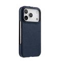 iPhone 18 Pro/17 Pro Melkco magnetisk vertikalt flip-etui – blå