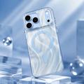 iPhone 18 Pro/17 Pro Mutural magnetisk glitrende hybrid-deksel - blå