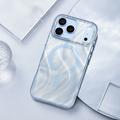 iPhone 18 Pro/17 Pro Mutural magnetisk glitrende hybrid-deksel - blå