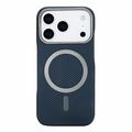 iPhone 18 Pro/17 Pro Slankt magnetisk deksel i karbonfiber - blå