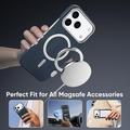 iPhone 18 Pro/17 Pro Slankt magnetisk deksel i karbonfiber - blå