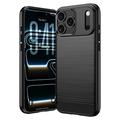iPhone 18 Pro Børstet TPU-deksel - karbonfiber