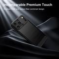 iPhone 18 Pro Børstet TPU-deksel - karbonfiber - svart